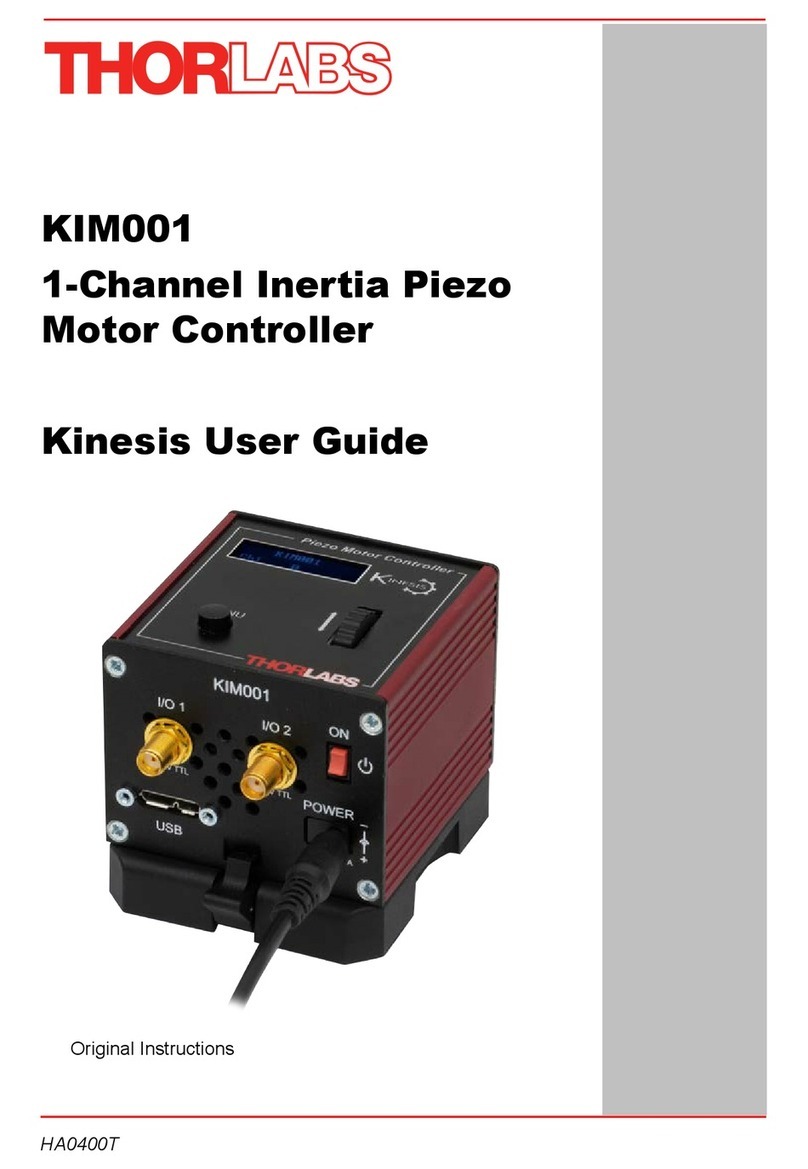 THORLABS KIM001 Manuel utilisateur