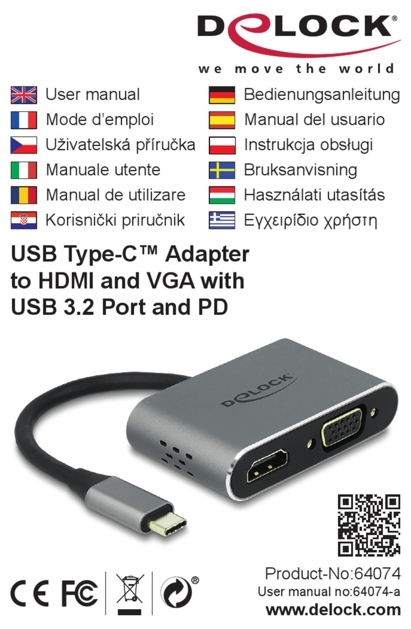 DeLOCK 64074 Manuel utilisateur