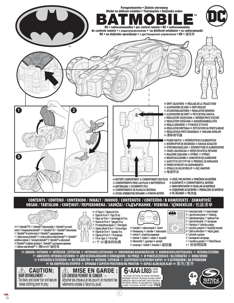 Spinmaster DC BATMOBILE Manuel utilisateur