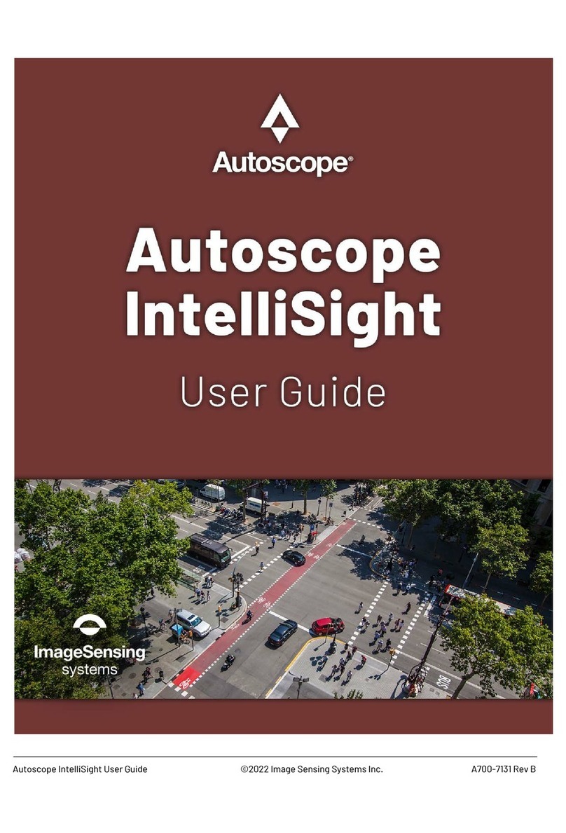 Autoscope Image Sensing IntelliSight Manuel utilisateur