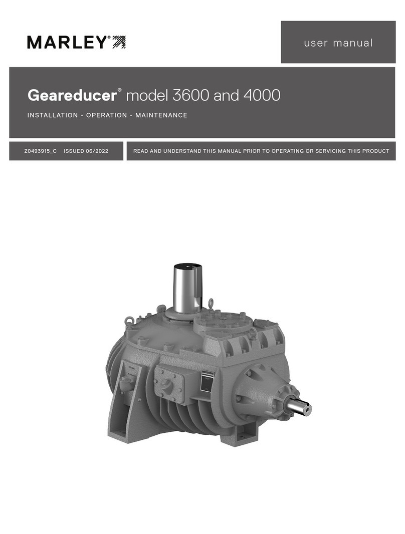 Marley Geareducer 3600 Manuel utilisateur