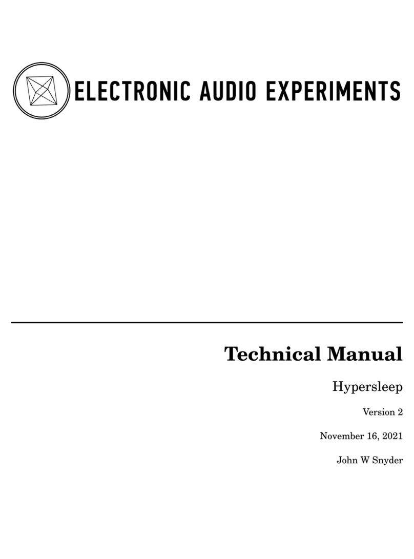Electronic Audio Experiments Hypersleep Manuel utilisateur