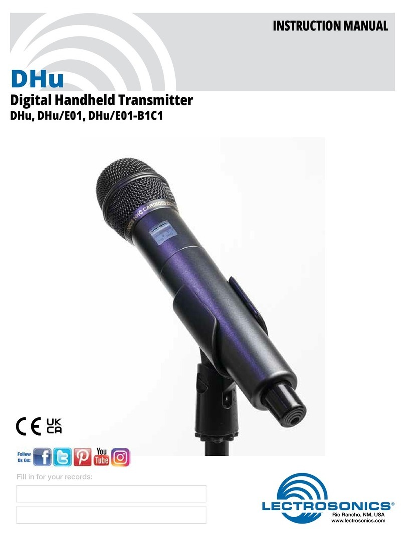 Lectrosonics DHu Manuel utilisateur