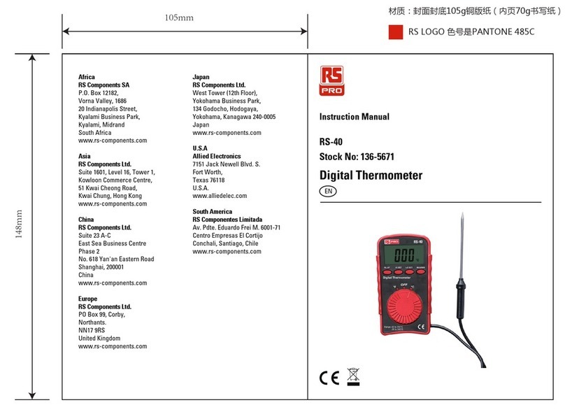 RS PRO RS-40 Manuel utilisateur