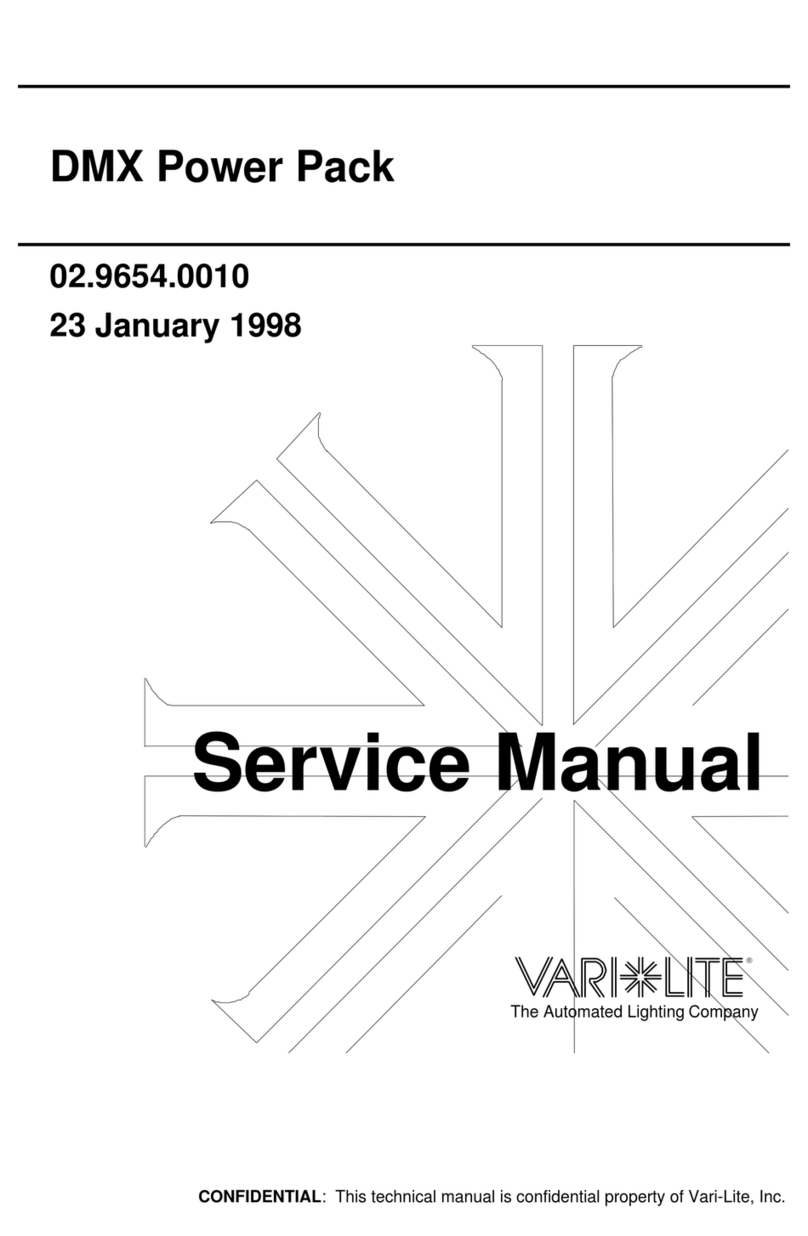 Vari Lite DMX Power Pack C3 Dimmer Manuel utilisateur