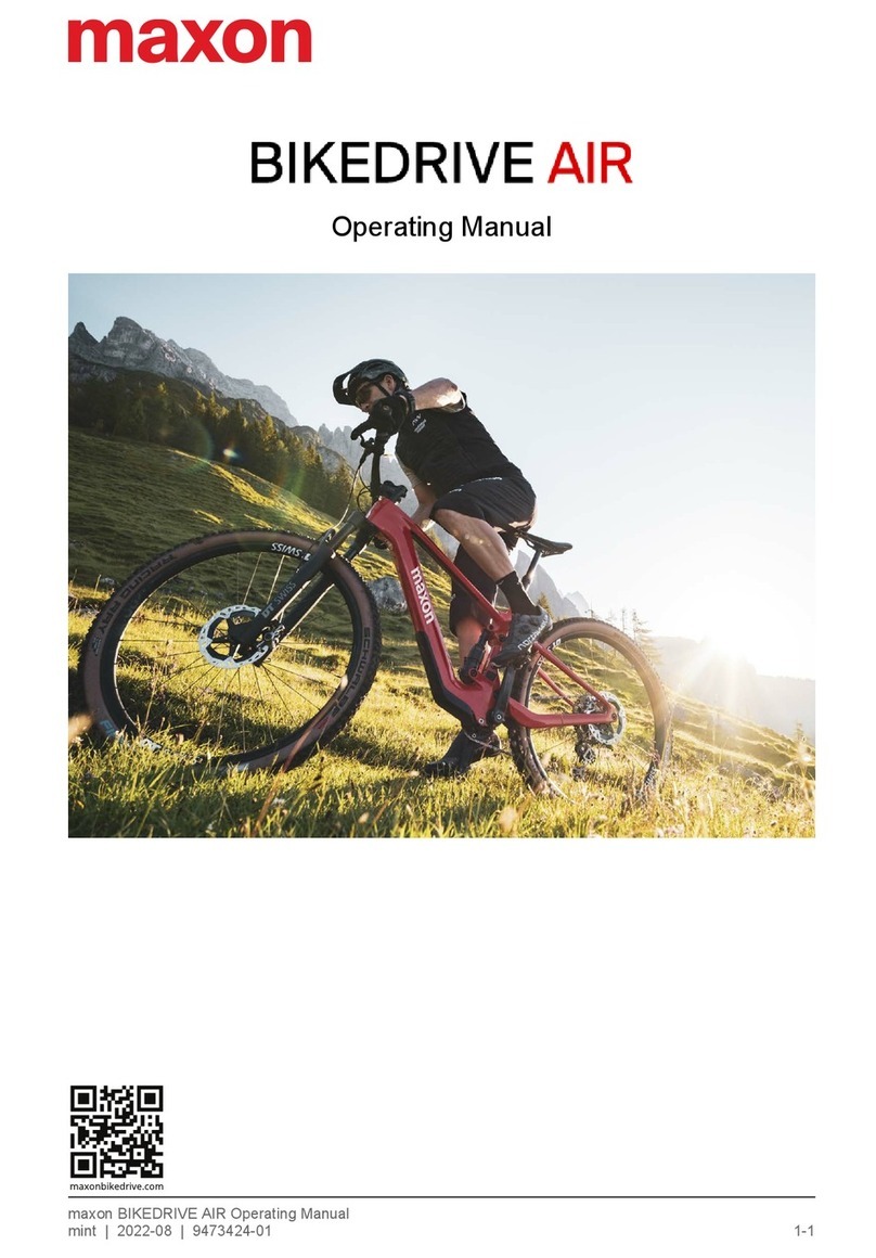 Maxon BIKEDRIVE Manuel utilisateur