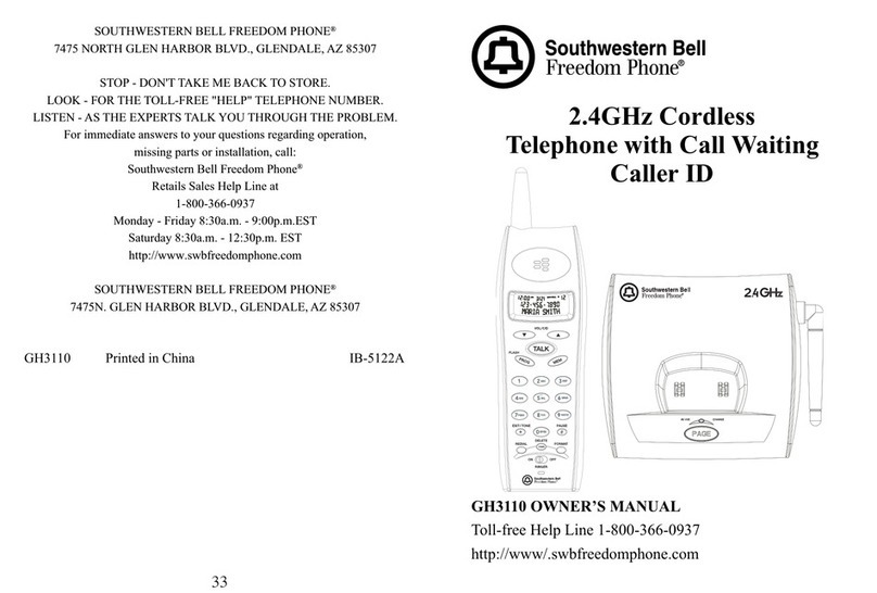Southwestern Bell GH3110 Manuel utilisateur