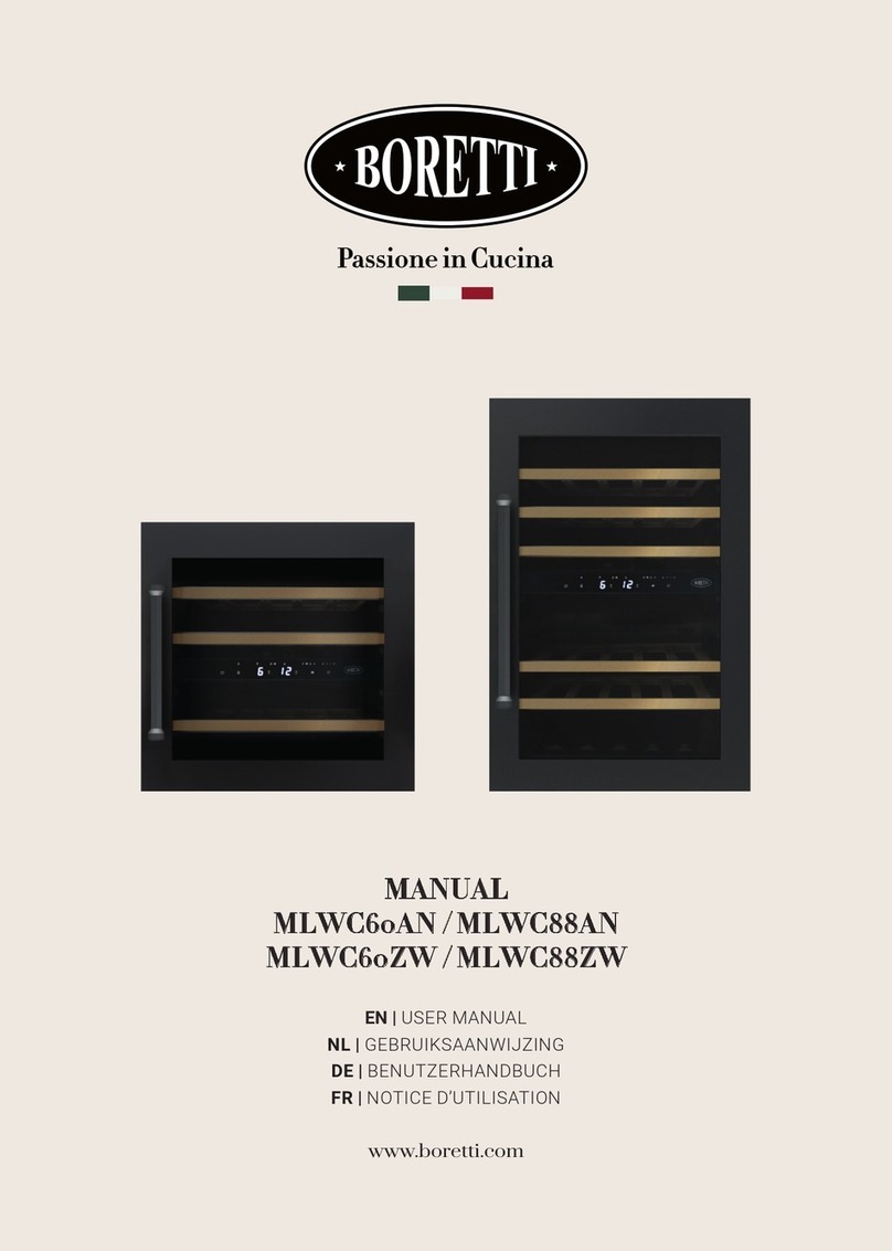 BORETTI MLWC60AN Manuel utilisateur
