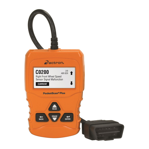 Actron CP9660 PocketScan Plus Manuel utilisateur