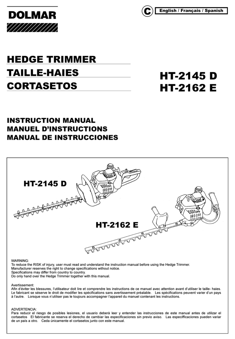 Dolmar HT-2162 E Manuel utilisateur