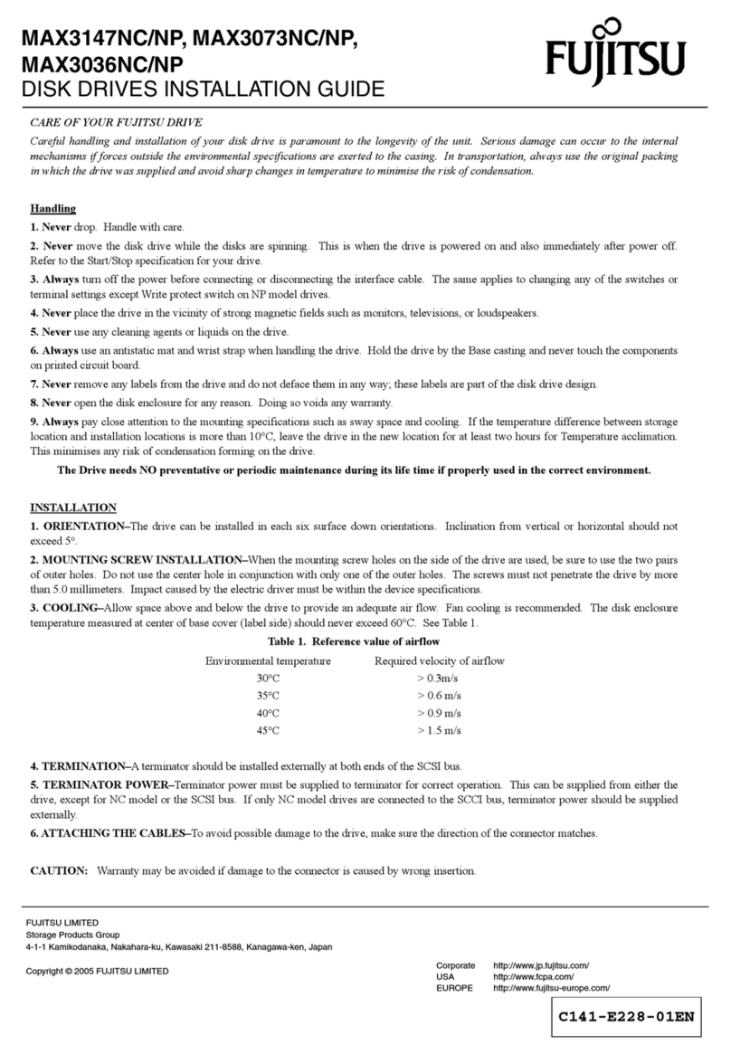 Fujitsu MAX3036NC Manuel utilisateur