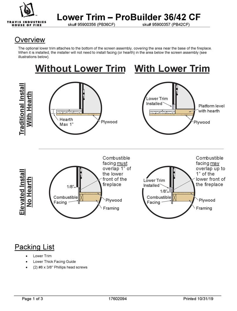 Travis Industries PB36CF Manuel utilisateur