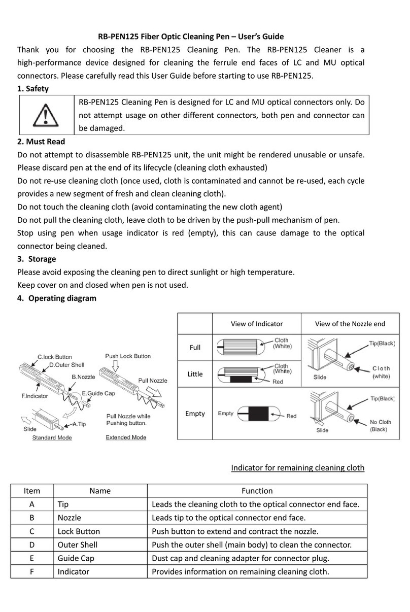 ROBOfiber RB-PEN125 Manuel utilisateur