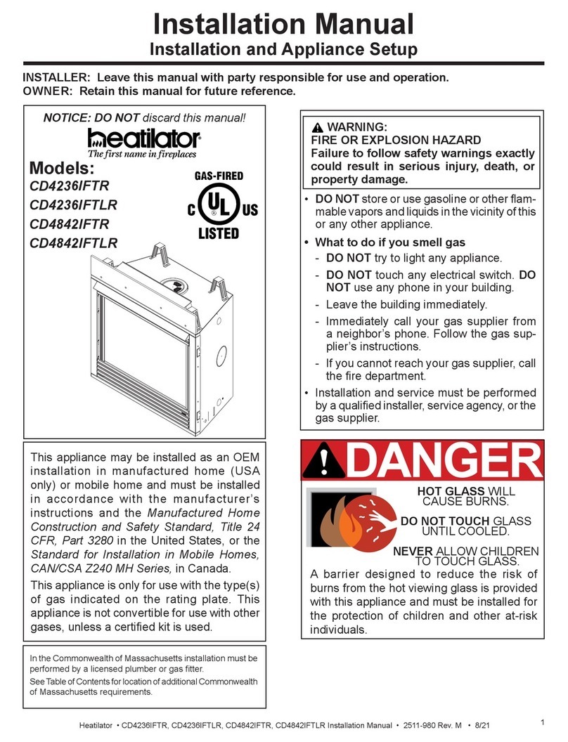 Heatilator CD4236IFTR Manuel utilisateur
