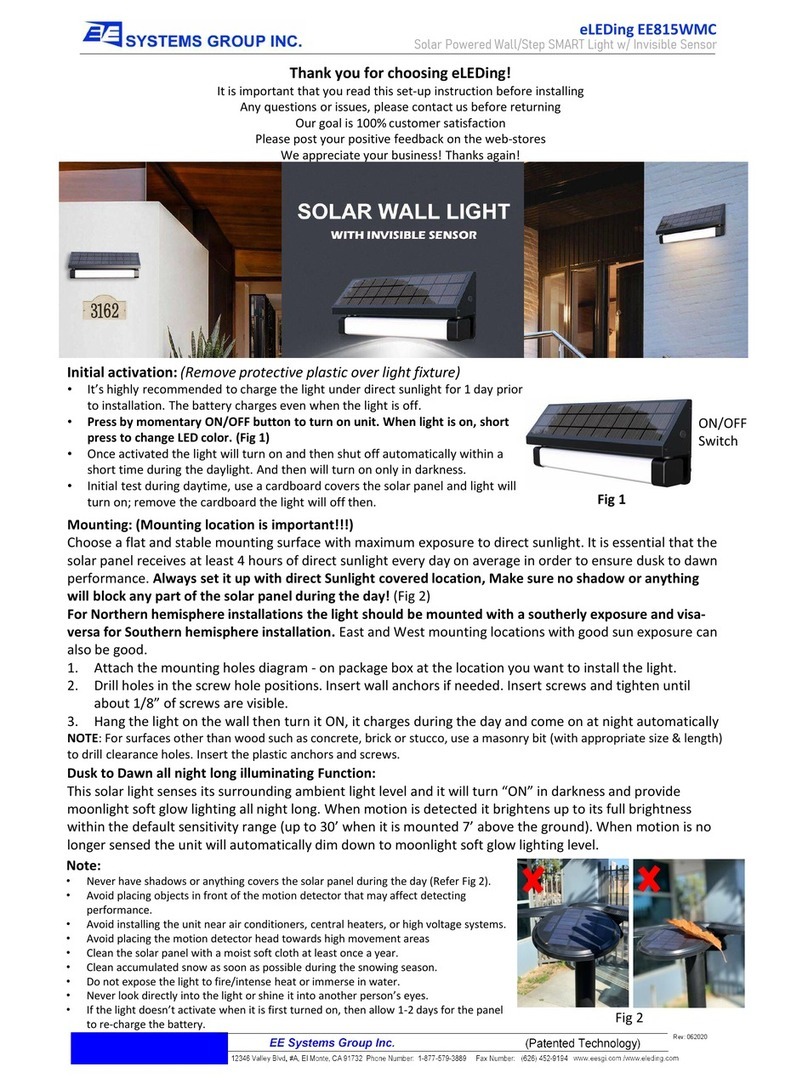 EE Systems Group eLEDing EE815WMC Manuel de la liste des pièces