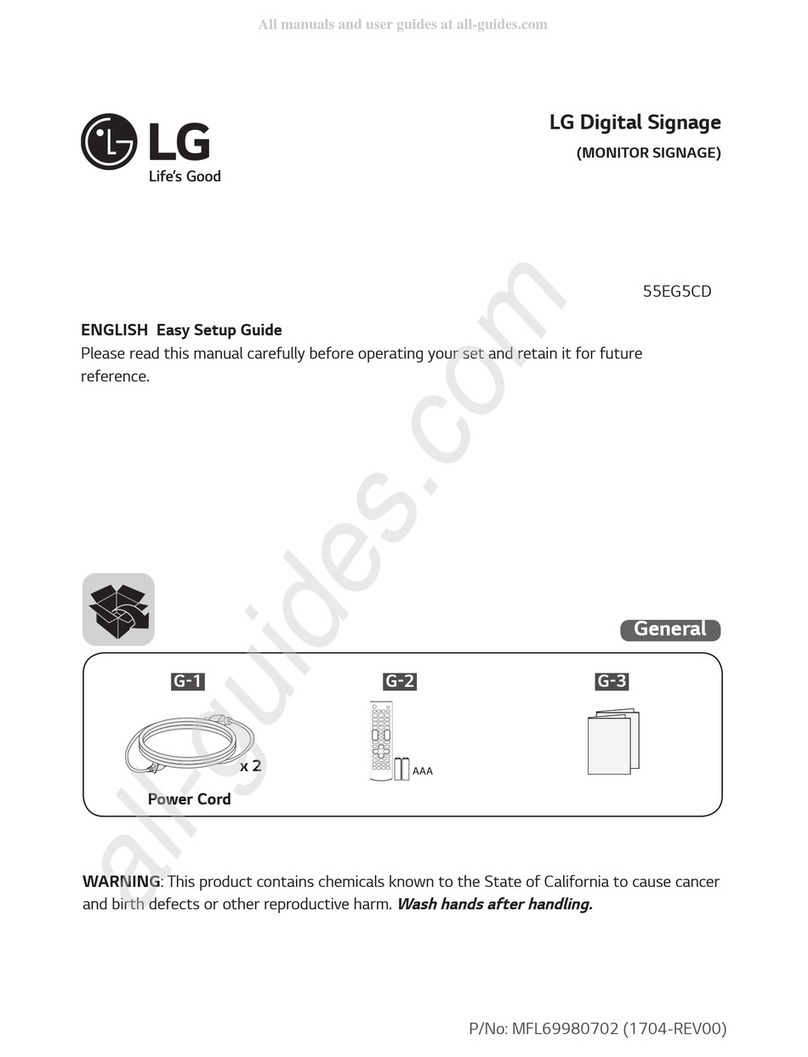 LG 55EG5CD Guide de démarrage rapide LG 55EG5CD Guide de démarrage rapide