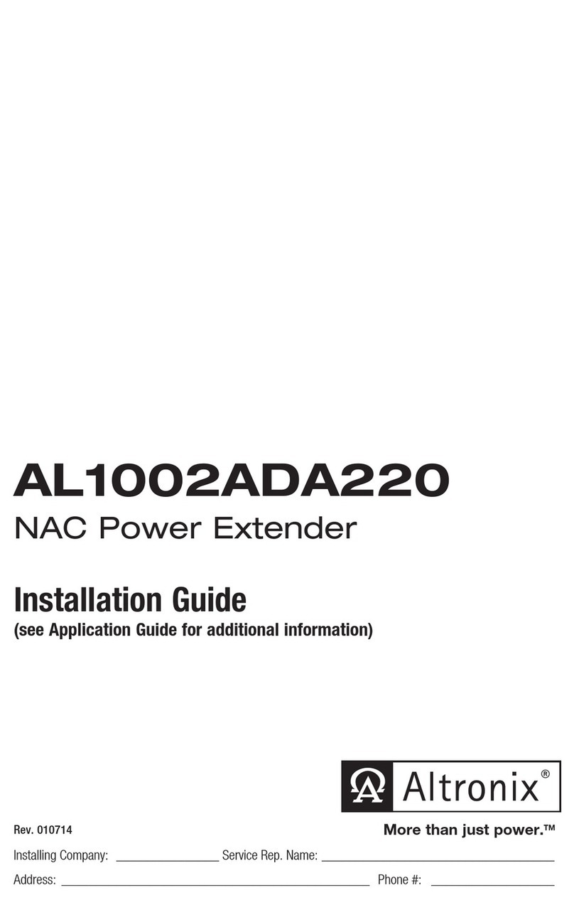 Altronix AL1002ADA220 Manuel utilisateur