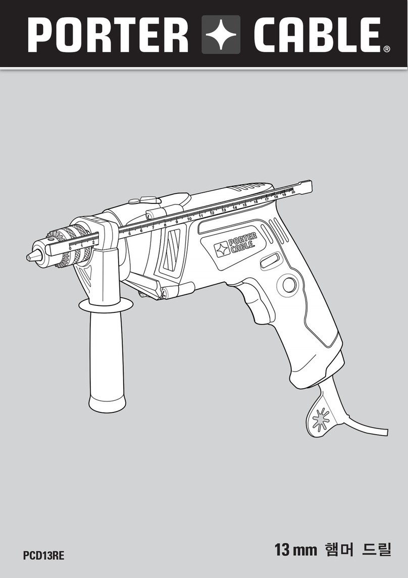 Black & Decker Porter Cable PCD13RE Manuel utilisateur