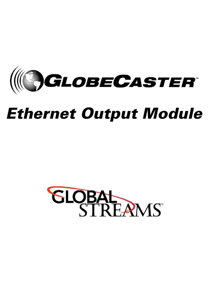 Global Streams GlobeCaster Manuel utilisateur