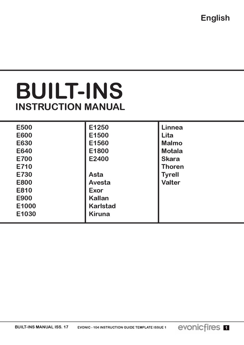 Evonicfires e500 Manuel utilisateur Evonicfires e500 Manuel utilisateur
