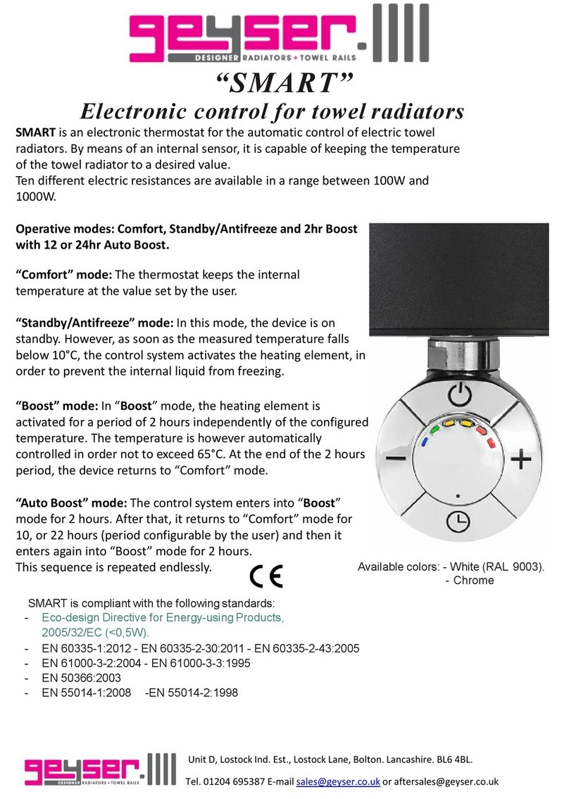 Geyser SMART Manuel utilisateur