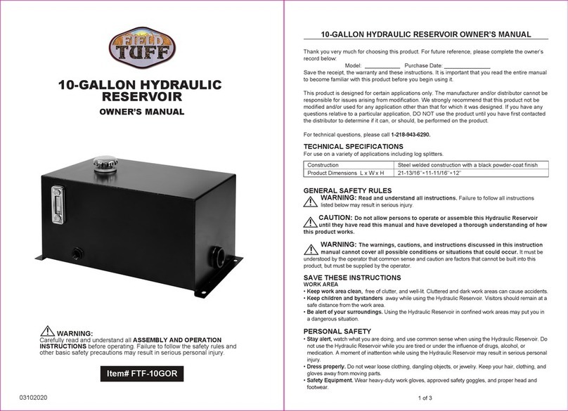 Field Tuff FTF-10GOR Manuel utilisateur