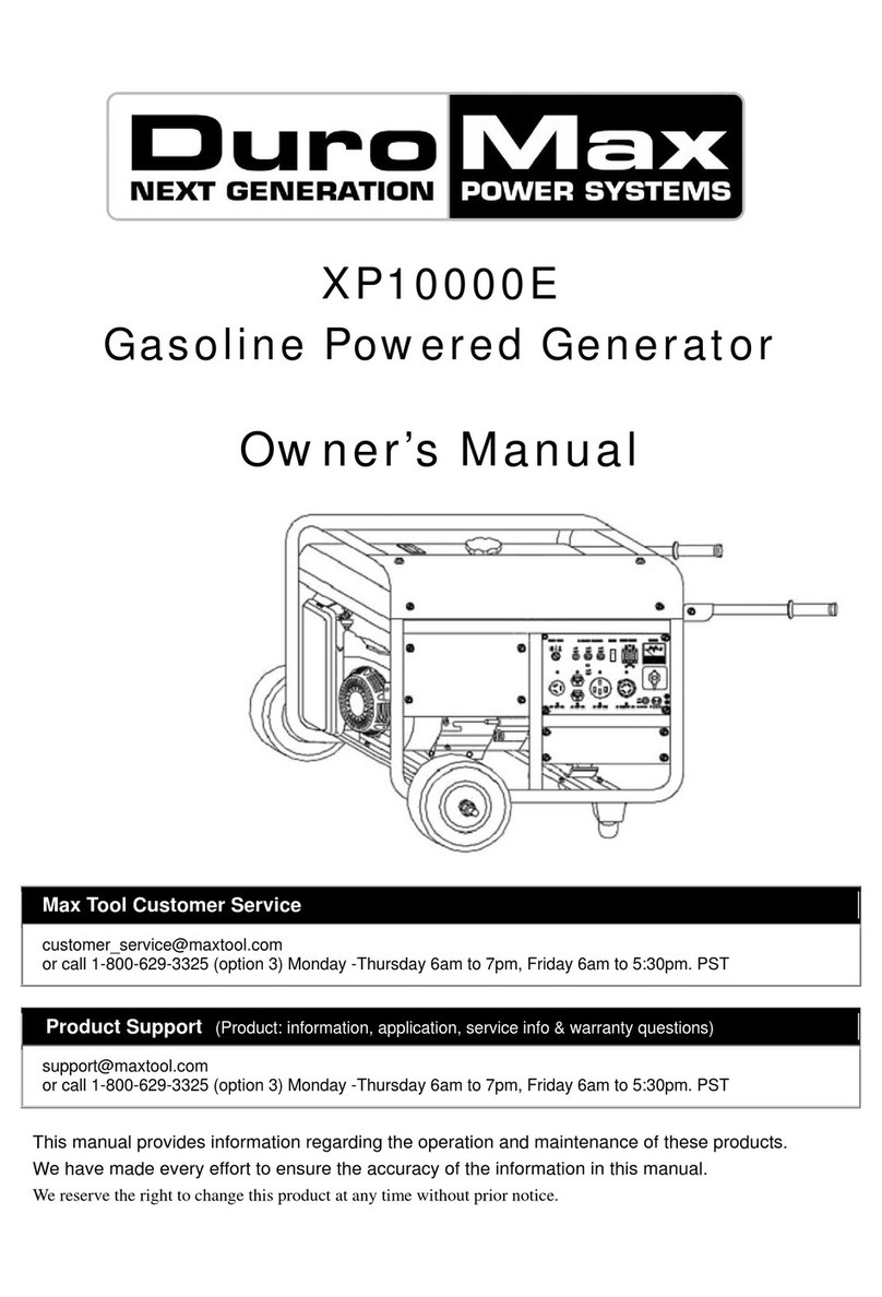 DUROMAX XP10000E Manuel utilisateur