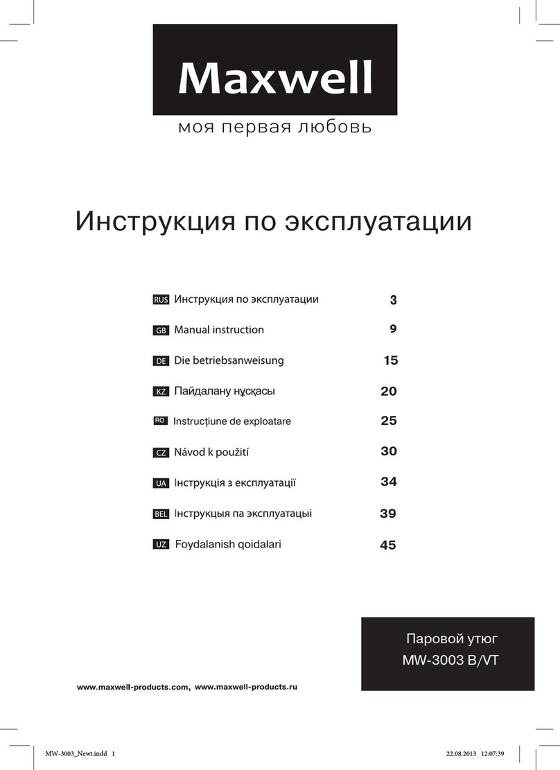 Maxwell MW-3003 B Manuel utilisateur