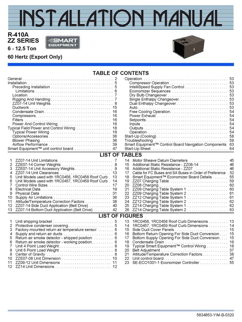 Johnson Controls ZZ Series Manuel utilisateur