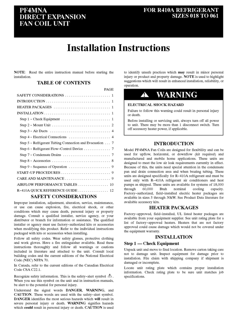 Payne PF4MNA Manuel utilisateur