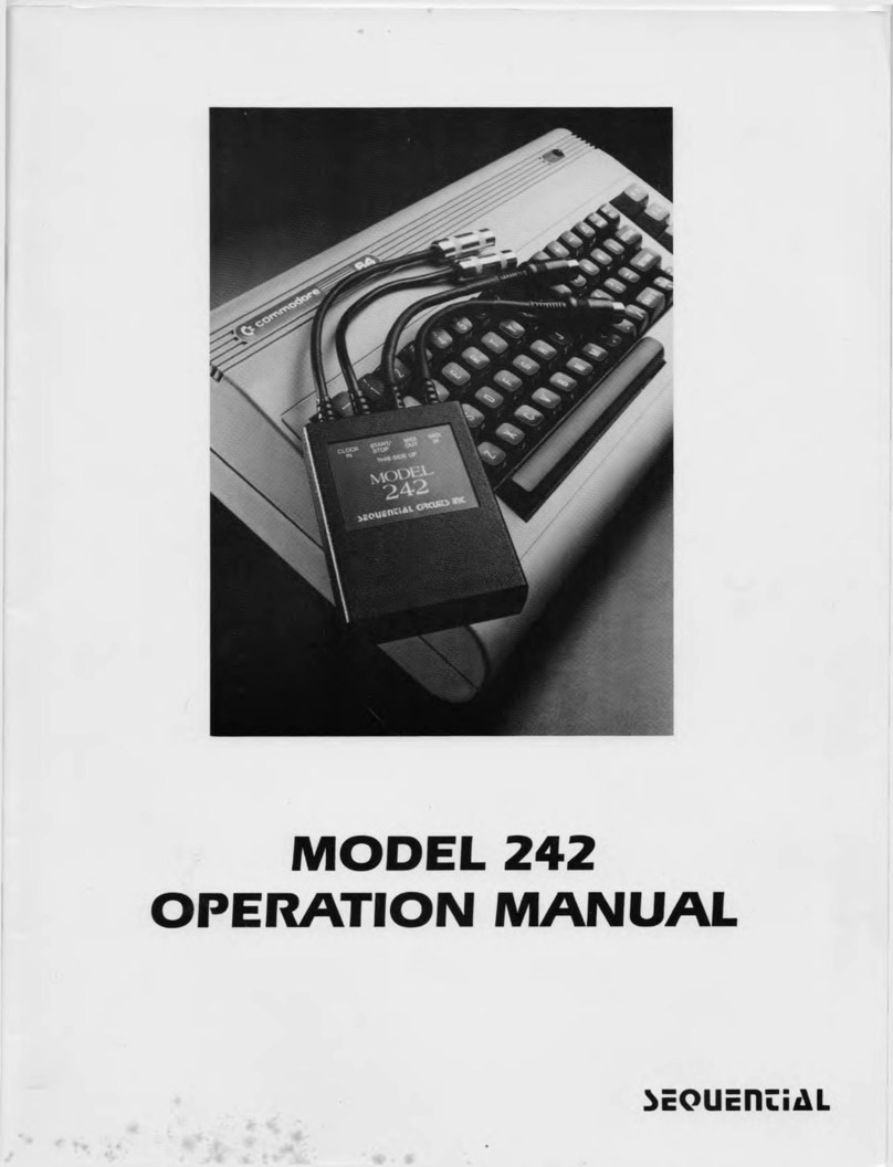 Sequential 242 Manuel utilisateur Sequential 242 Manuel utilisateur