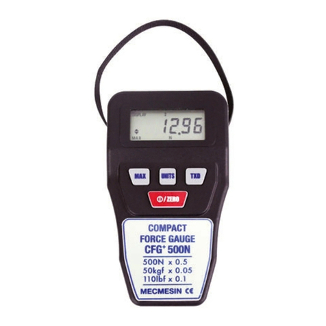 Mecmesin Compact Force Gauge+ Manuel utilisateur