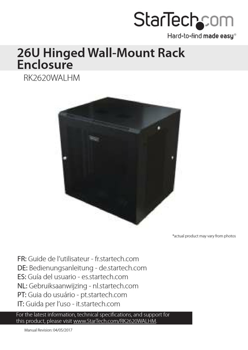 StarTech.com RK2620WALHM Manuel utilisateur