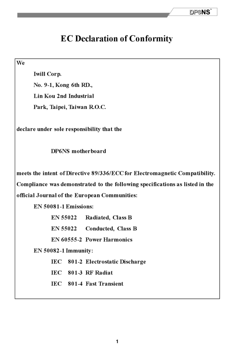 IWILL DP6NS Manuel utilisateur IWILL DP6NS Manuel utilisateur