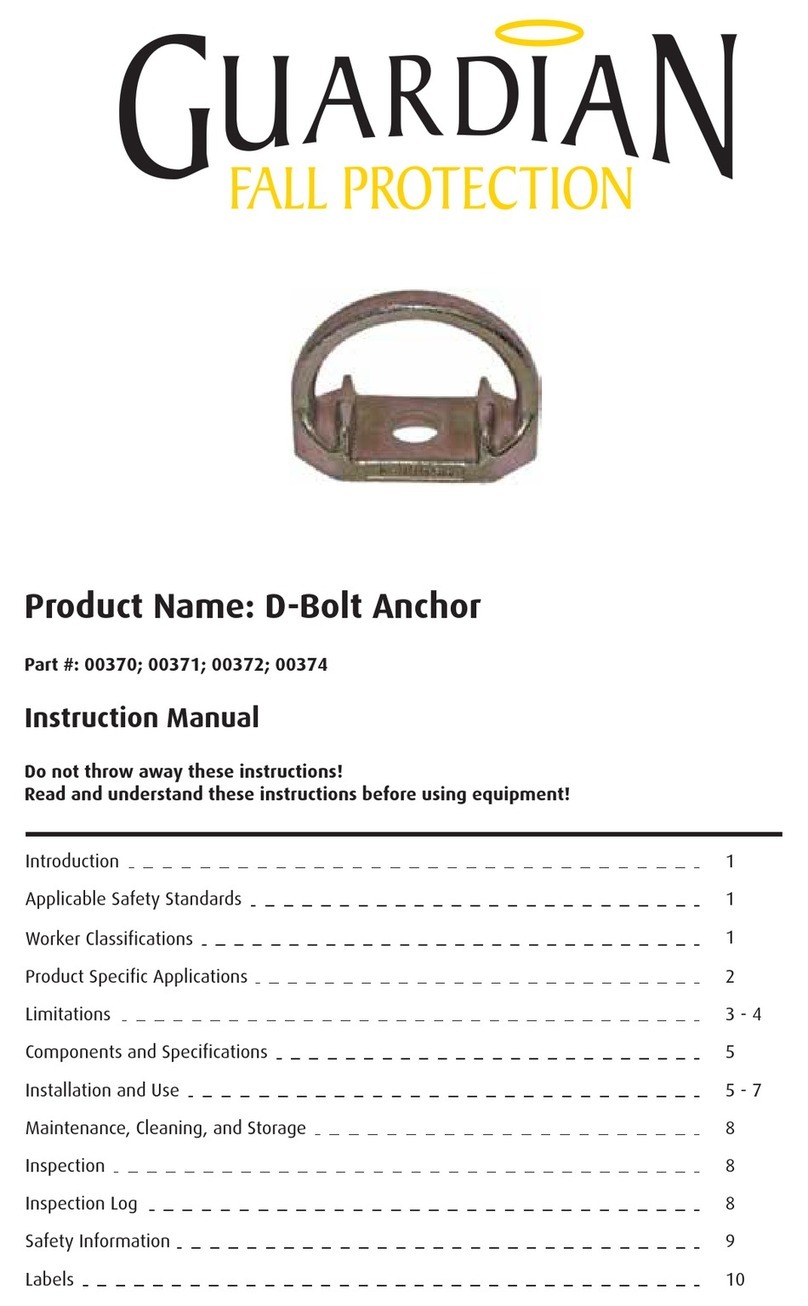 Guardian Fall Protection 00370 Manuel utilisateur