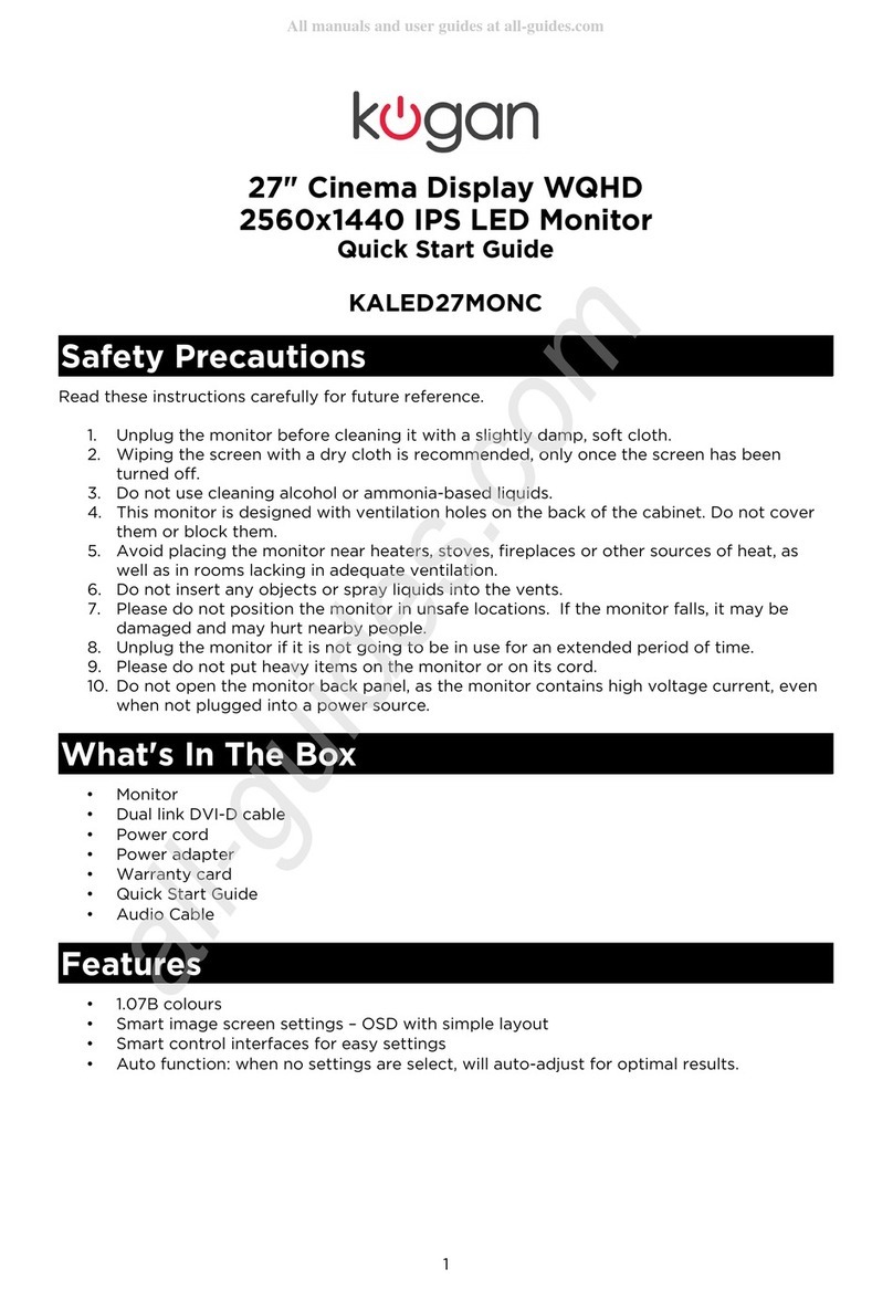 Kogan KALED27MONC Manuel utilisateur