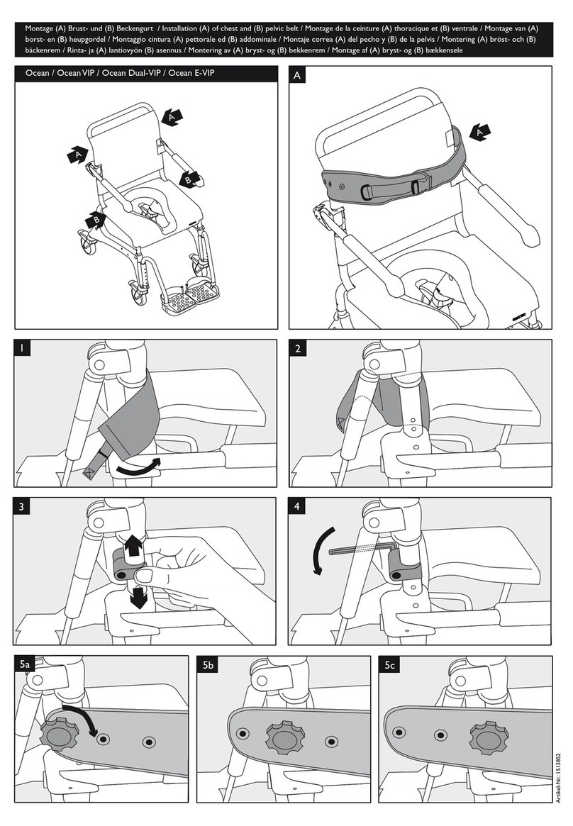 Invacare Ocean Manuel utilisateur