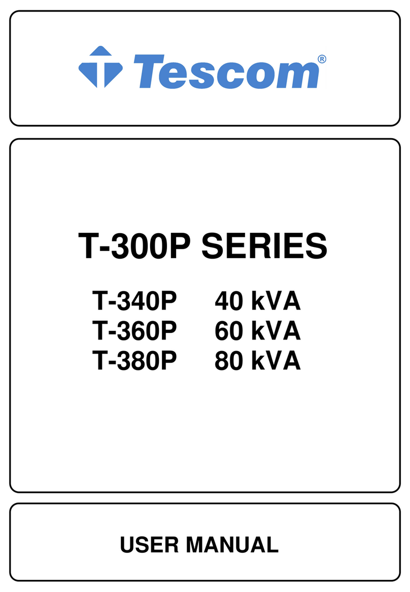 Tescom T-300P Series Manuel utilisateur