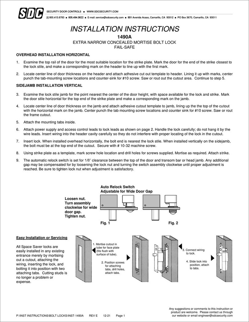 SDC 1490A Manuel utilisateur