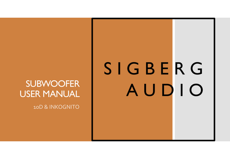 Sigberg Audio 10D Manuel utilisateur