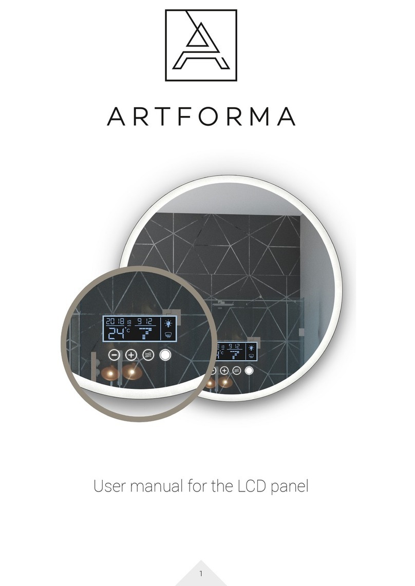 Artforma LCD panel Manuel utilisateur Artforma LCD panel Manuel utilisateur