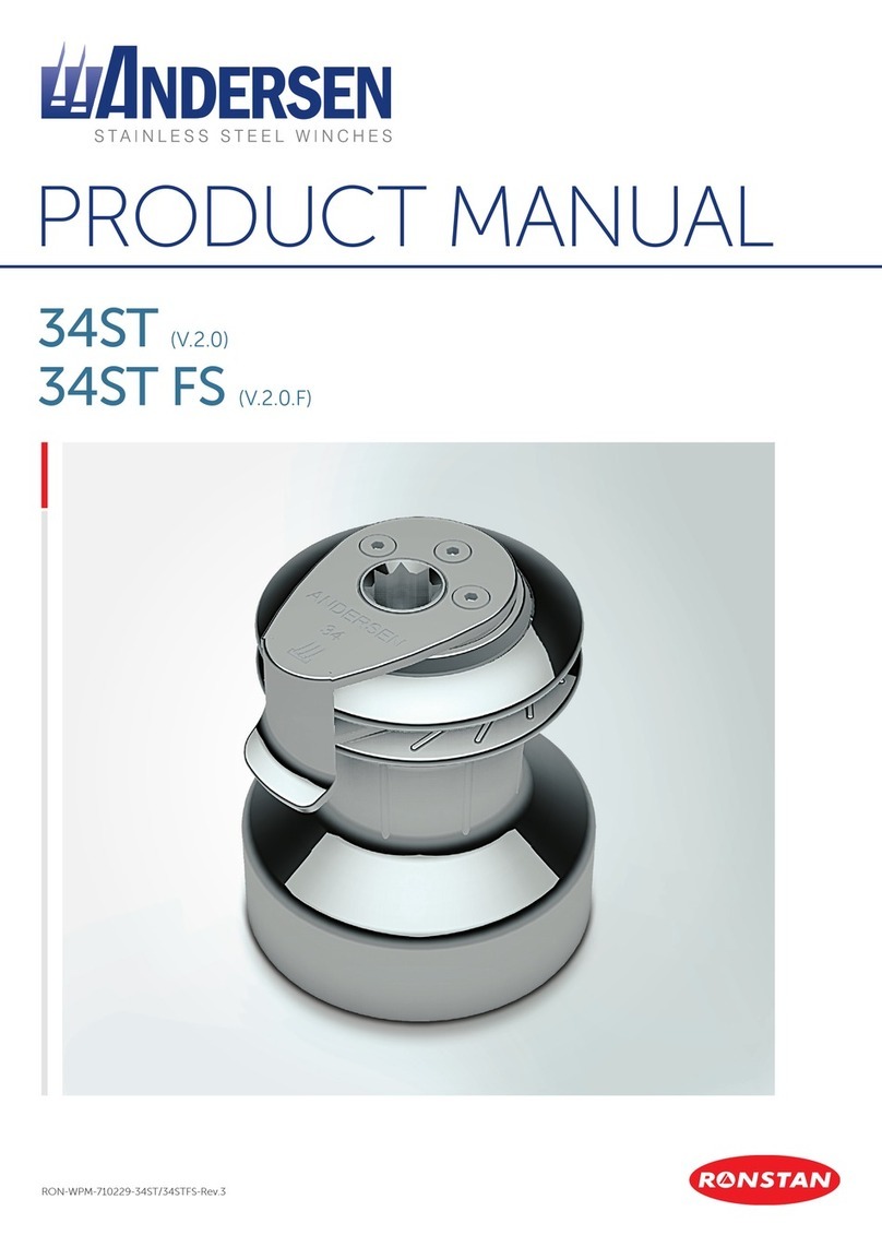 Ronstan Andersen 34ST Manuel utilisateur