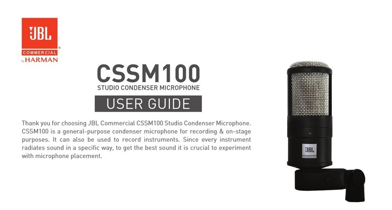 Harman JBL CSSM100 Manuel utilisateur