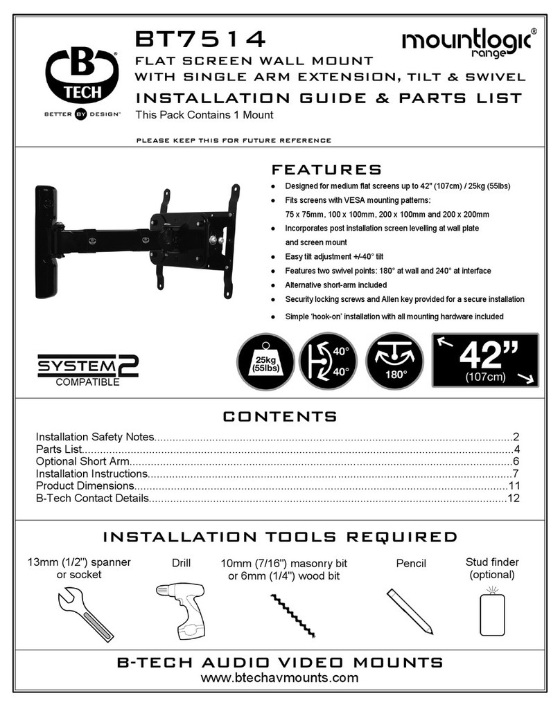 B-Tech Mountlogic BT7514 Mode d’emploi