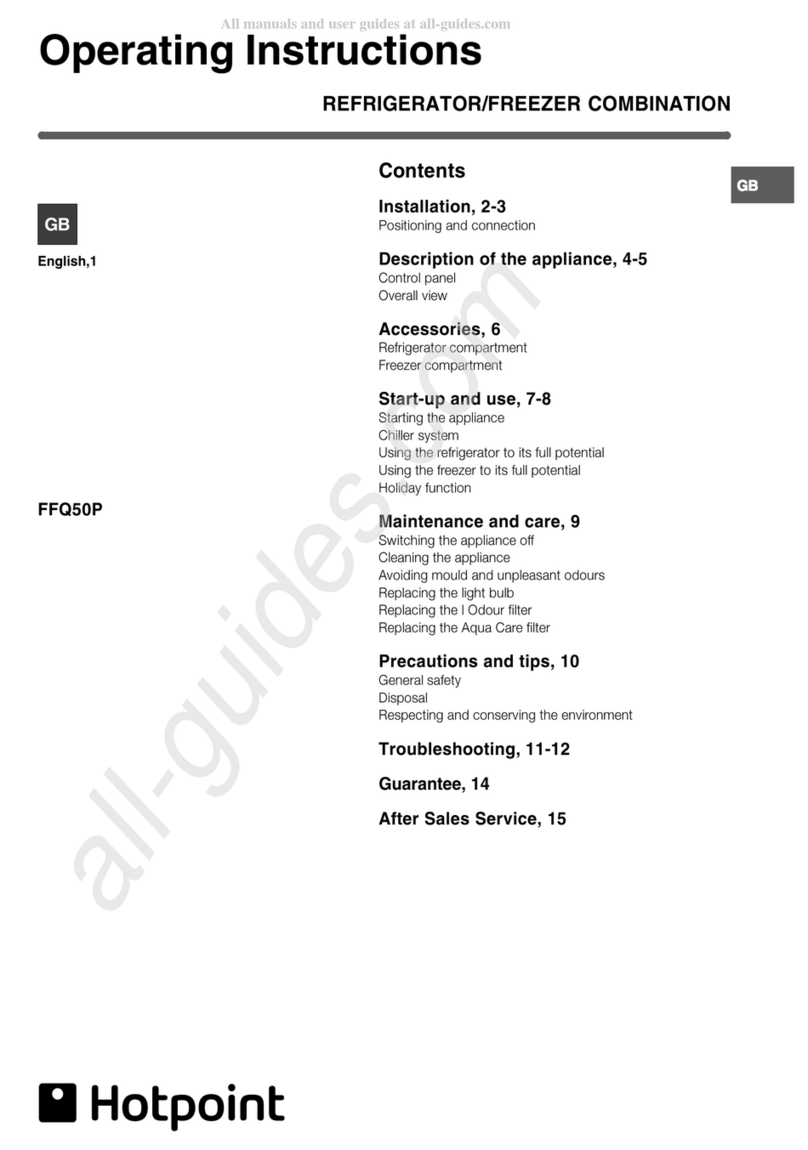 Hotpoint FFQ50P Manuel utilisateur
