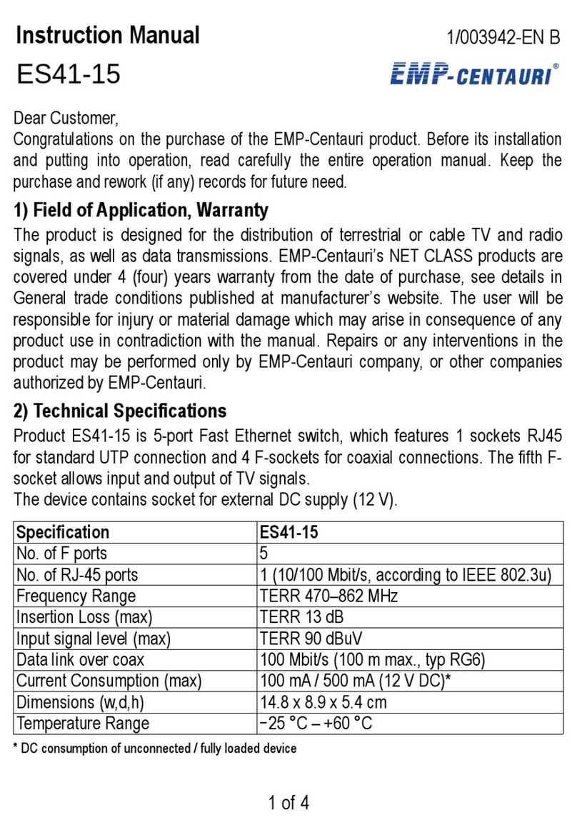 EMP-Centauri ES41-15 Manuel utilisateur
