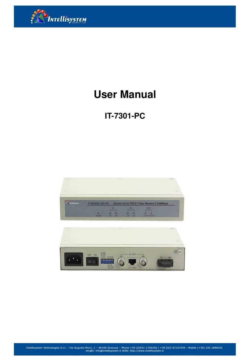 Intellisystem IT-7301-PC Manuel utilisateur