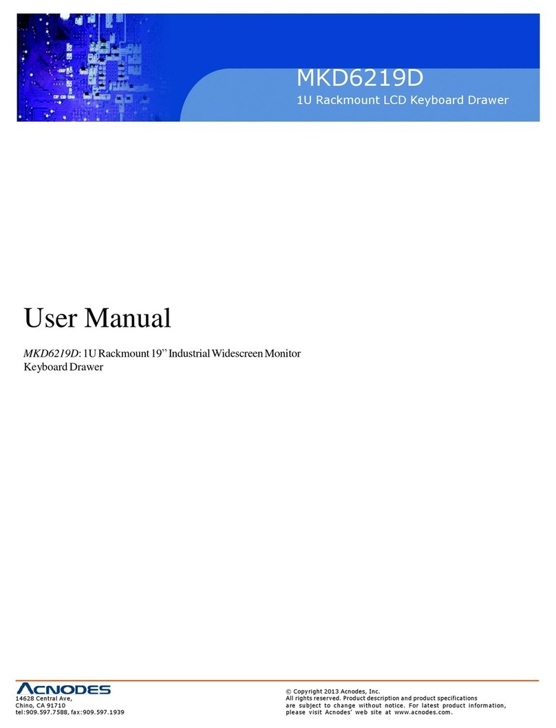Acnodes MKD6219D Manuel utilisateur Acnodes MKD6219D Manuel utilisateur