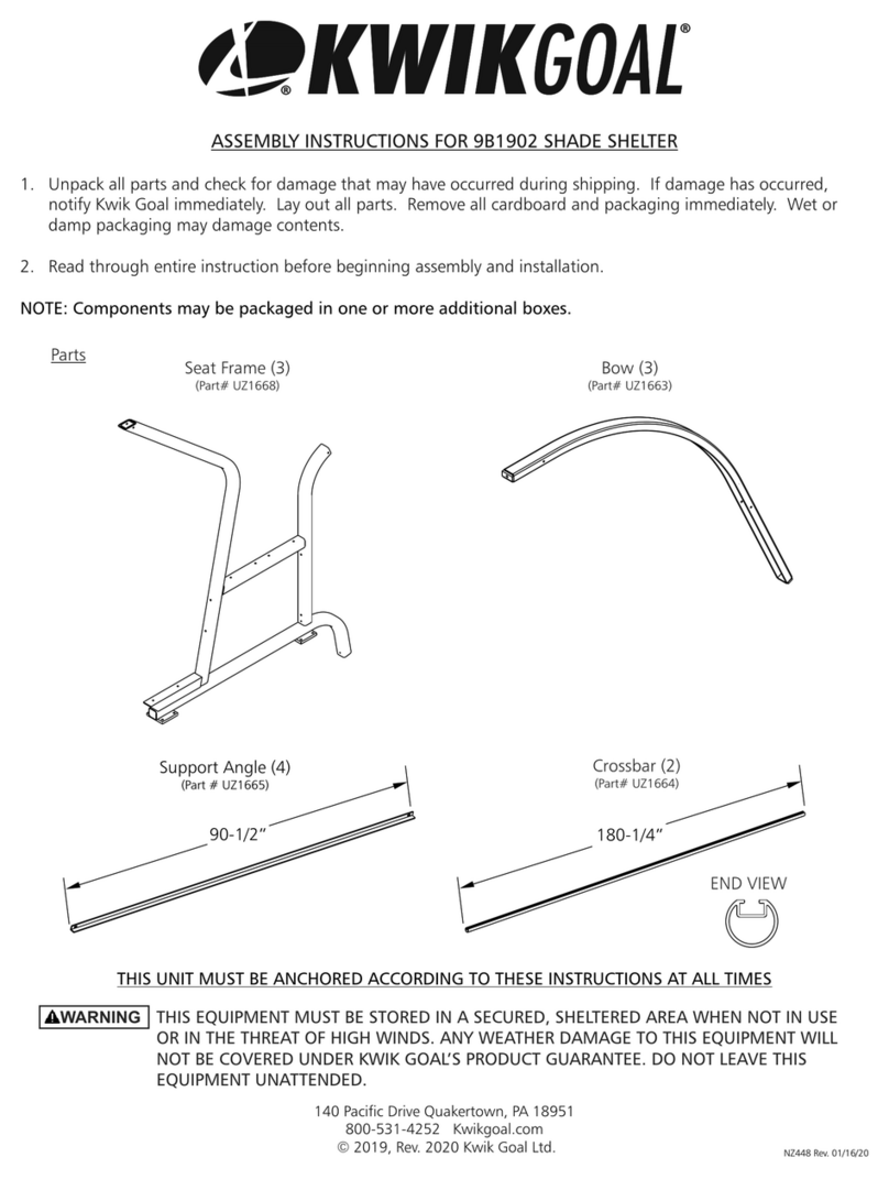 KWIK GOAL 9B1902 Manuel utilisateur