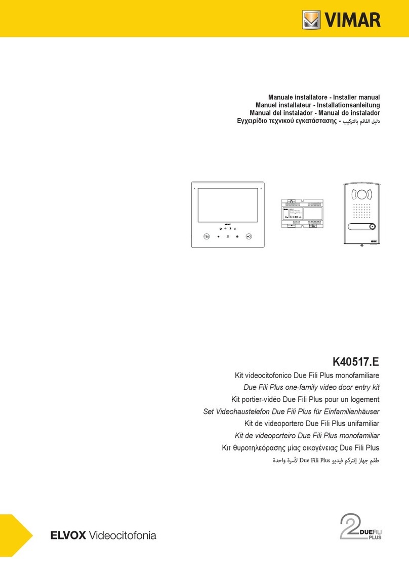 Vimar Elvox K40517.E Guide de l'utilisateur Vimar Elvox K40517.E Guide de l'utilisateur